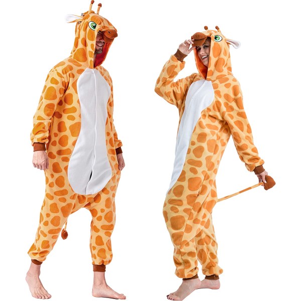 Pysjamas i ett stykke, giraffdyrekostyme i ett stykke s