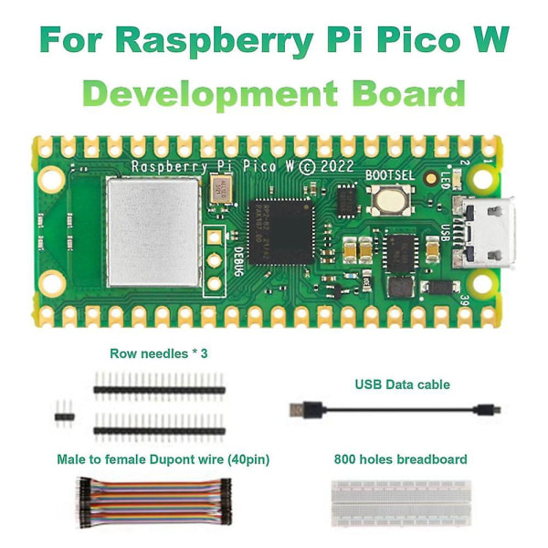 Pico W Development Board Extended Base Kit Wireless Wi-Fi Rp2040 Microcontroller Development Boa