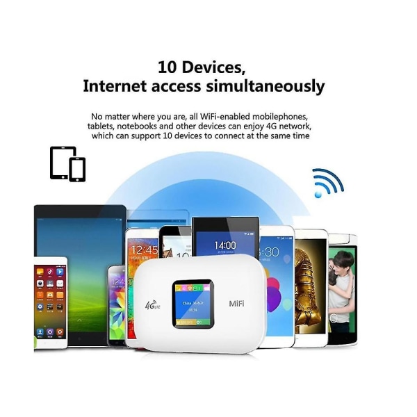 4g Mifi Pocket Wifi -reititin värinäytöllä 150mbps 3000 Mah 2,4g automobiili Wifi langaton hotspo