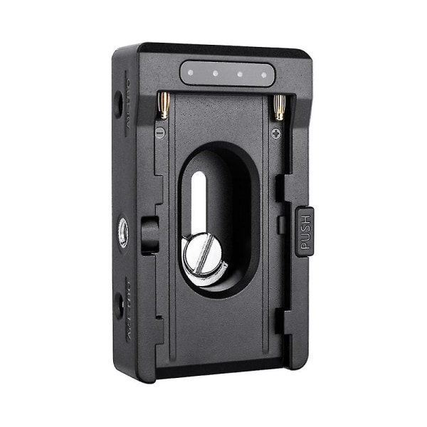 Kameraklämma Np-f batteriadapterplatta för batterier av typ Np-f 12v/7.4v utgångsport LED Låg batterinivå