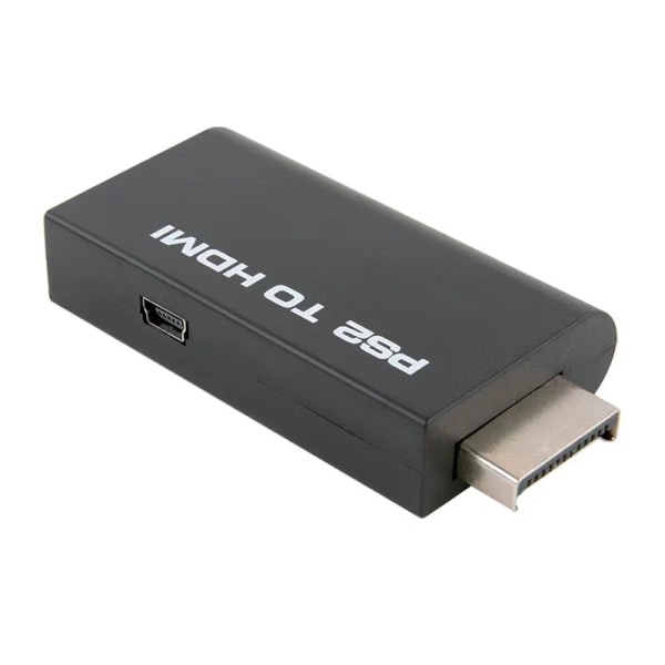 PS2 til HDMI Converter Adapter Video Converter med 3,5 mm lydudgang