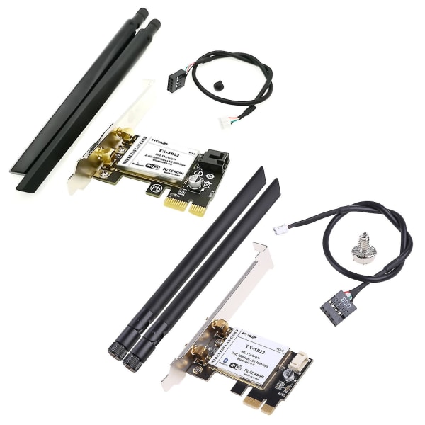 Wifi Adapter Bluetooth-kompatibel nätverk Pcie Card Trådlös mottagare 300mbps