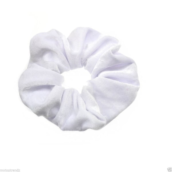 10 kpl Hair Scrunchies Kevyt luova käytännöllinen elastinen white