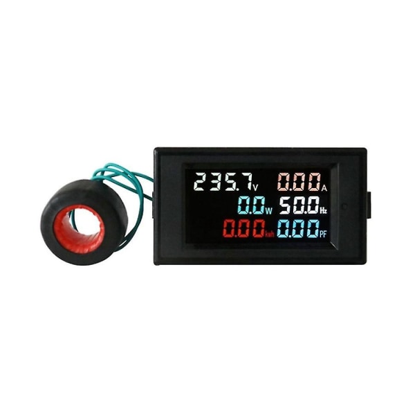 Ac200-450v 100a Lcd Digital Panel Wattmeter Meter Spænding Voltmeter Strøm Amperemeter Frekvens Indic