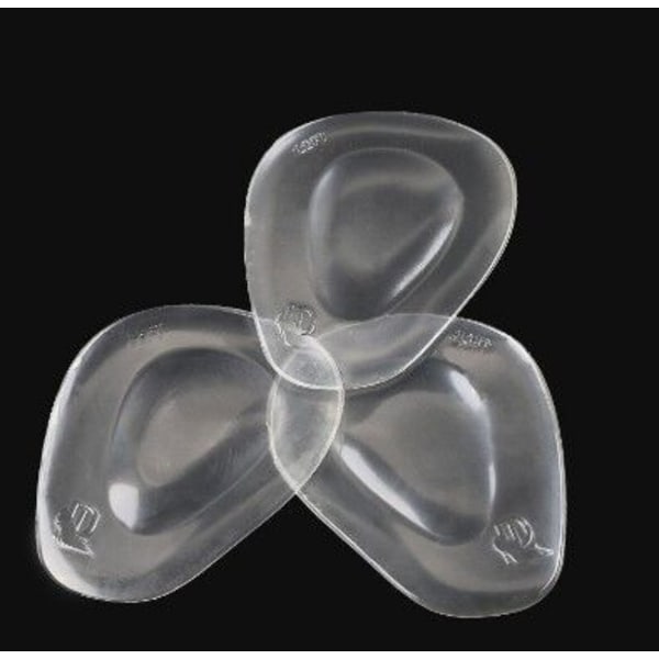 4 par silikone gennemsigtige hulfodsmassagefodsko