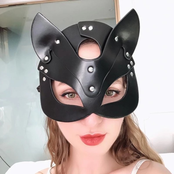Halloween kattmask, sexig kvinnlig mask
