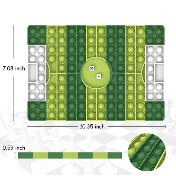 Rainbow Chess Board Push Bubble Sensoriset lelut, Stress relief lelut