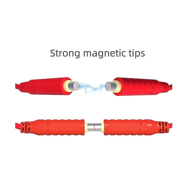 6 st Magnetiska testkablar Silikon Mjuk Flexibel Jumper Testledningar 30vac 5a 3.3ft T10005 Sensorer Swi