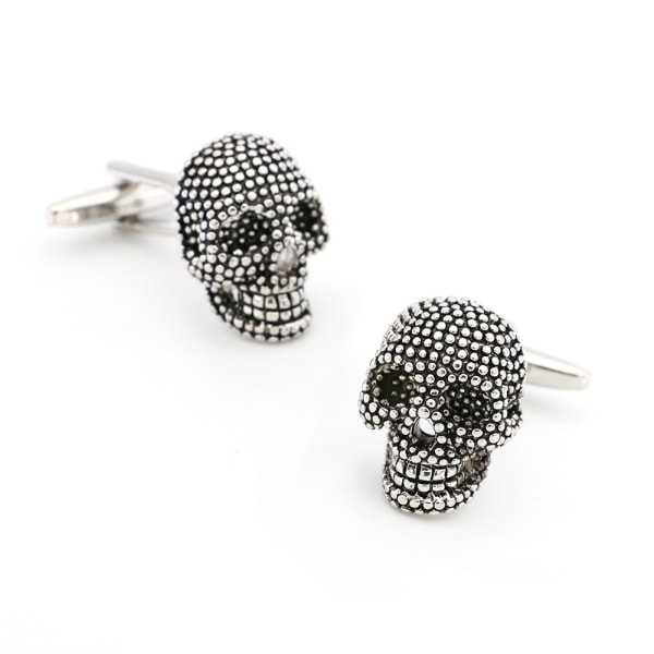 Mustat Skull-kalvosinnapit ja Tuxedo Stud set