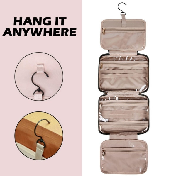 Kosmetikväska resväska Medium Baby Pink Toiletry Bag Spinner med Hanger