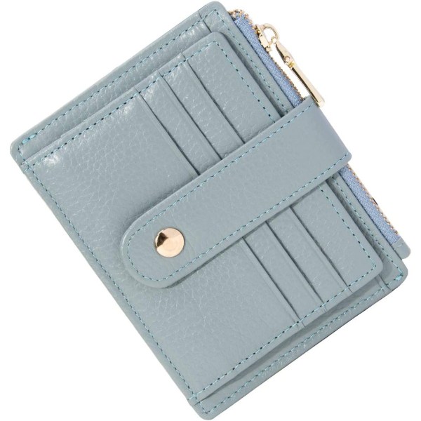 RFID-blockerande ultratunn läderplånbok blå