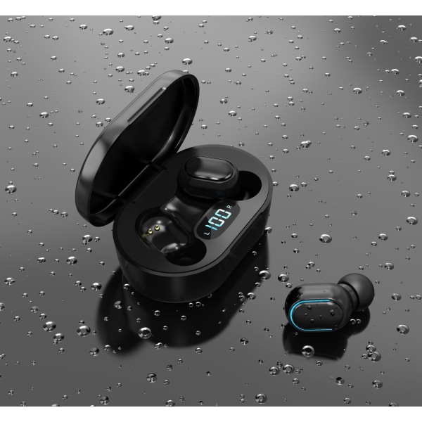Trådløst 5.0 Bluetooth Headset Digital Display Stereo