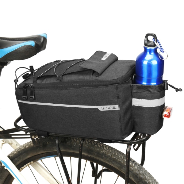 Cykelväskor bagagehållare vattentät, bagagebärarväska svart