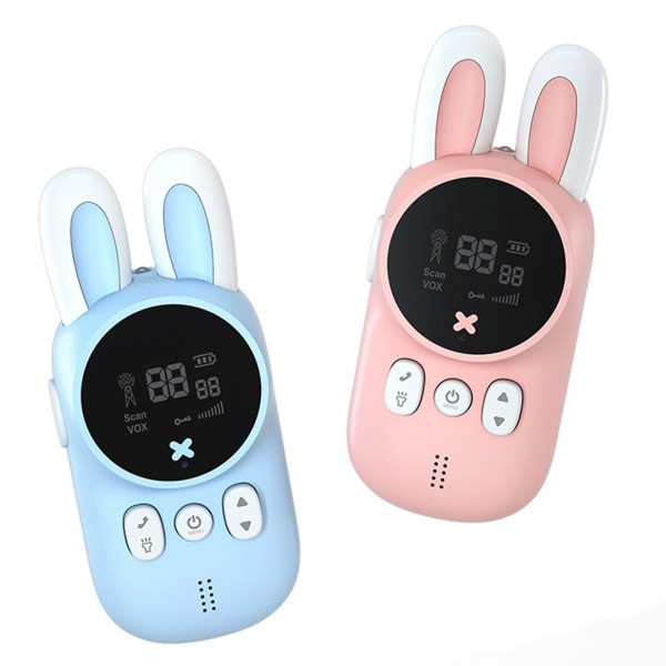 Et par walkie talkies til børn 57,5×131,5×37,5 mm Blå+Pink