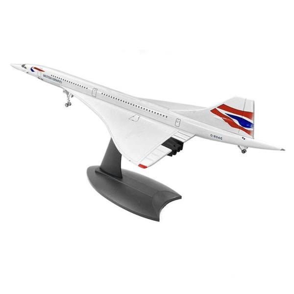 1/200 Concorde Supersonic passagerarflygplan Air British Airways modell för statisk display Collectio