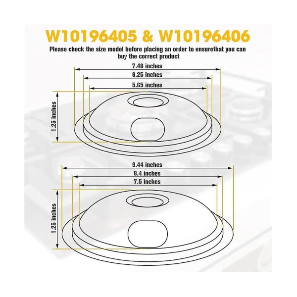 Drip Pan Kit, universal Chrome Burner Droppskålar Ersättning för Kitchen Aid Range W10278125 W101964