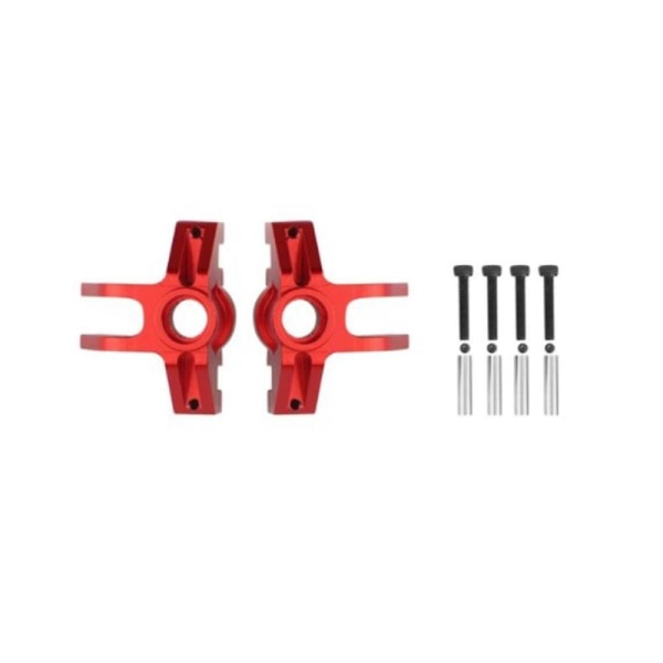 Metal Front Steering Cup Styreblok til 4wd Solid Axle Rc Car Upgrade Parts, red