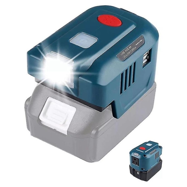 För Ma-kita 18v Litiumbatteri Inverter Generator Bärbar Power USB Adapter Med Led-ljus För Ma