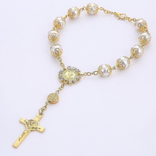 10 kpl Catholic Glass Pearl - Decade Rosary Riipus