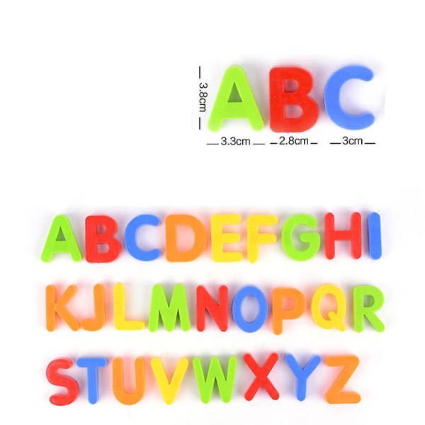Stora magnetiska bokstäver för barn Symboler A-z alfabetet 78b4 | Fyndiq