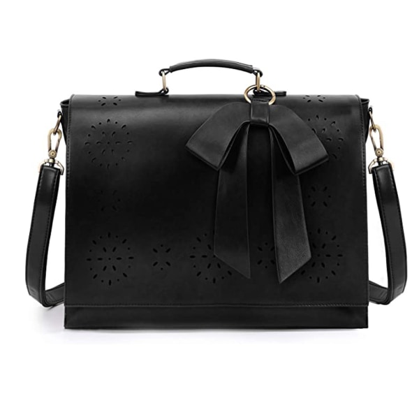 Ladies Hand Messenger Bag Retro Bag Laptop Bag black