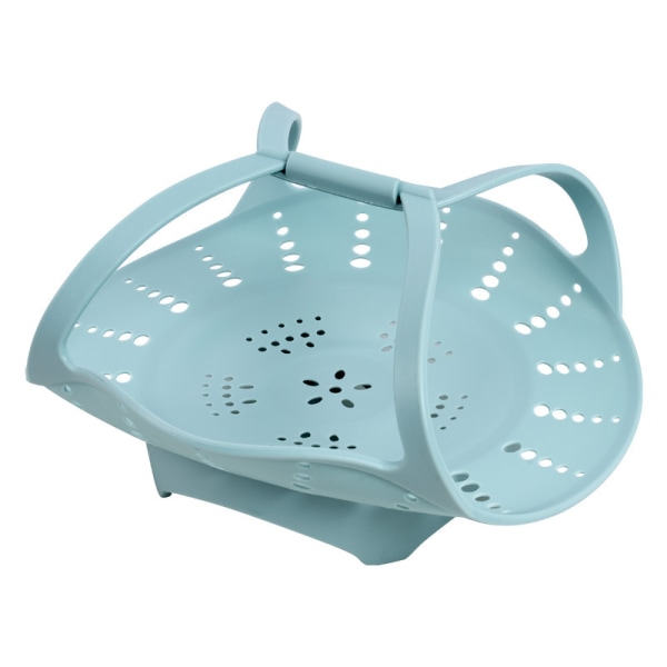 Food grade silicone expandable and foldable steamer