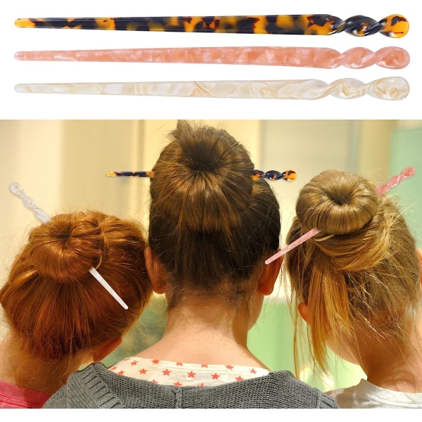 6 Pack Barrette Retro Barrette Hårnåle Spisepinde Curl hårtilbehør