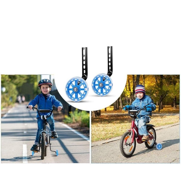 Barnesykkelstabilisator, treningshjul blue