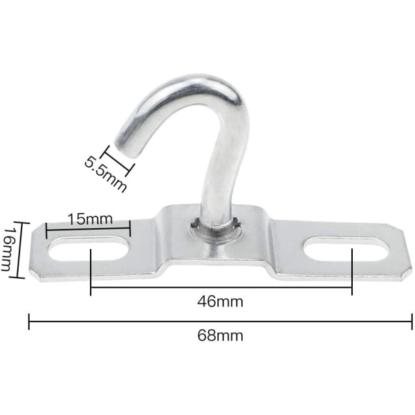 3 stk takkrok 95mm lysekronkrok 9.5 cm