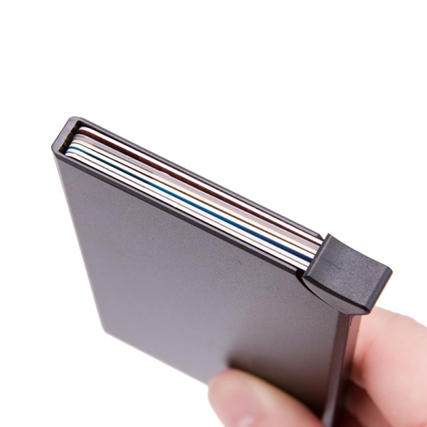 NFC-skyddad plånbokskorthållare 5 kort svart guld