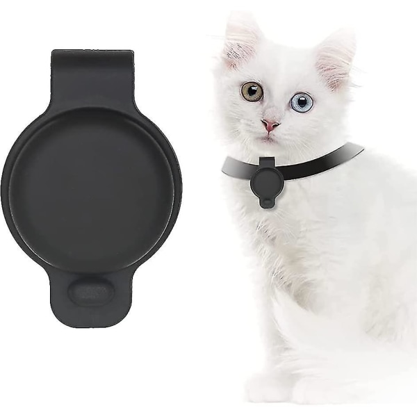 Silikoninen case Apple AirTag GPS koiran kissan kaulusrengas black
