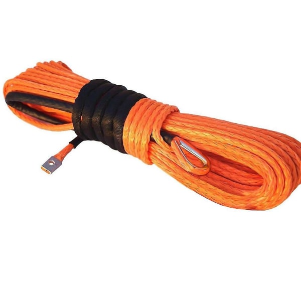 Syntetisk spilreb, Orange1/4 X 50 fod Syntetisk spilreb Line Kabel til ATV Uv Suv Lastbil Båd W
