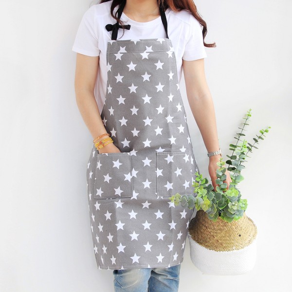 Förkläden Bomull Canvas Kvinnors matlagningsförkläde