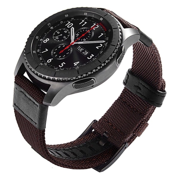 Nylonrem armbånd - For Samsung Galaxy Watch S3 Frontier 46mm brown