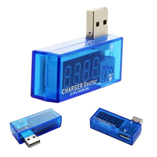 Curved Kw201 Digital Display USB Voltage Meter Tester Laddare