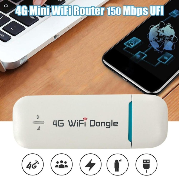 4g Wifi Router USB Dongle 150mbps Modem Stick Mobil Trådlöst Wifi Internet Treasure Portable Hotsp