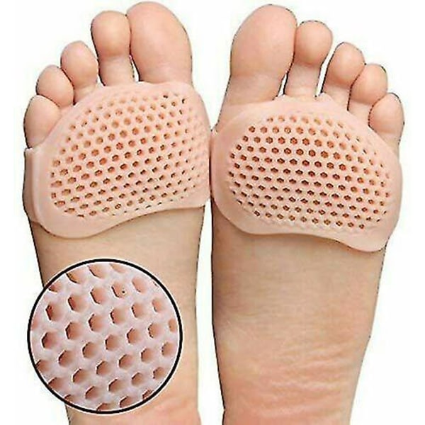 2 X Gel Metatarsal Sore Ball Of Foot Pain Cushions Pads Insoles beige