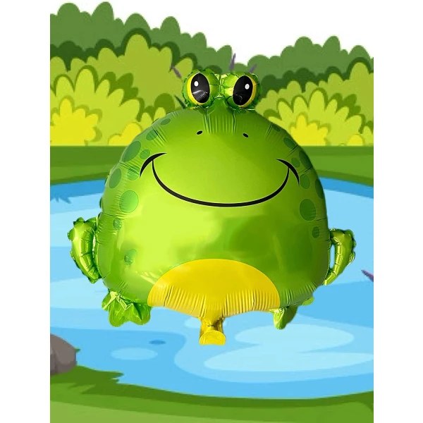 4 STK Frog Dyreballonger Bursdagsdekorasjonsballonger