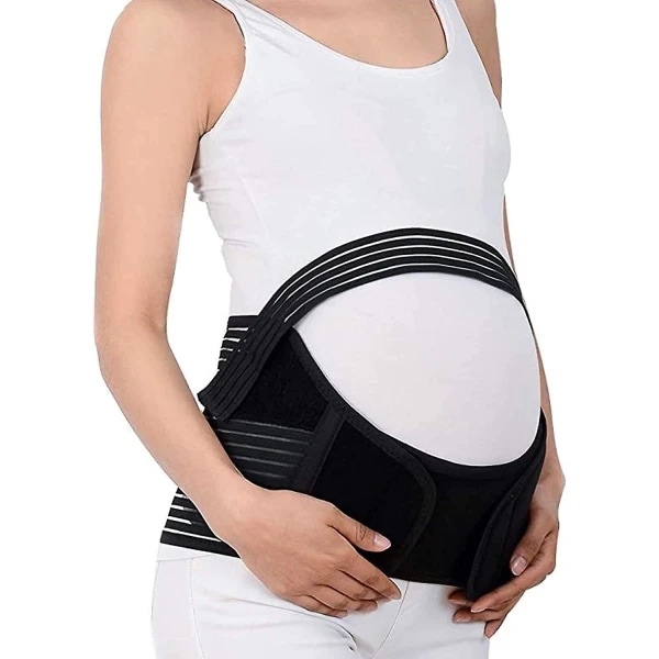 Stödbälte för ländryggen Gravidbälte för gravida kvinnor, justerbart midjebälte för gravida kvinnor