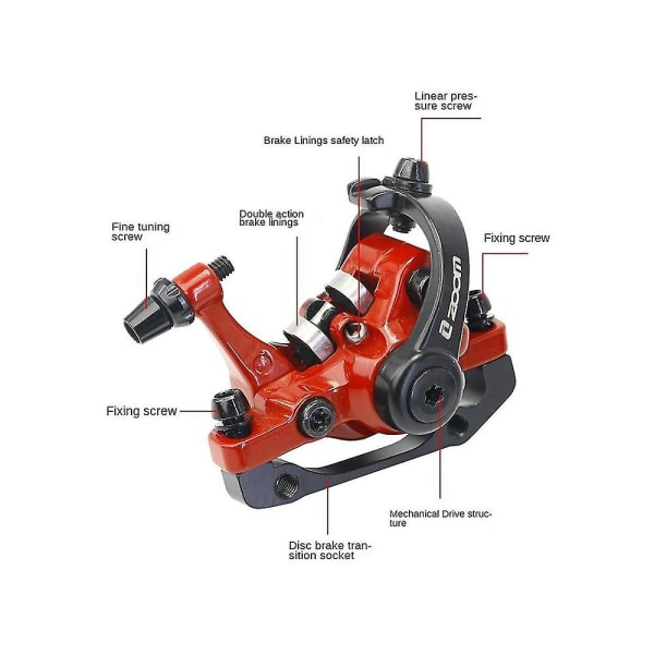 Zoom Db680 Mountain Disc Bremse Mekanisk Caliper Skivebremser Cykling Dobbeltbremse Cykelbremse Pa