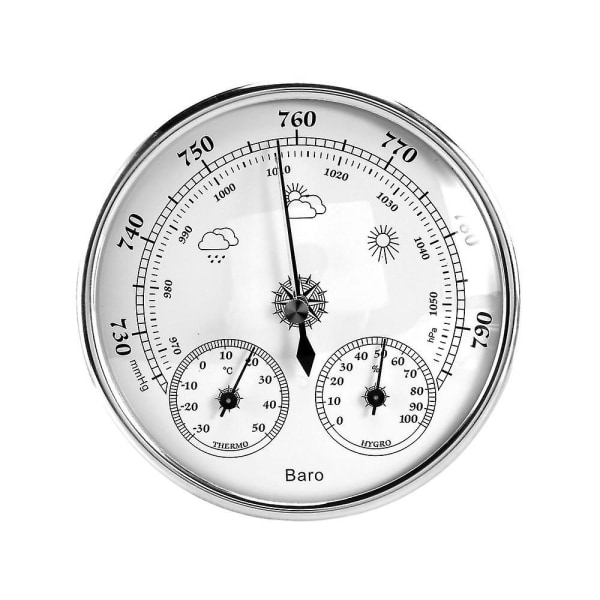 Hushållstermometer Hygrometer Hög noggrannhet Tryckmätare Luft Väder Instrument Barometer