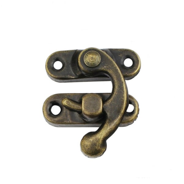 20 stk antikke bronzefarvede låse med svingarm