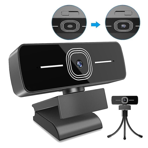 1080p-verkkokamera Full HD -verkkokamera mikrofonilla USB liitin Automaattitarkennus Web-kamera PC kannettavalle pöytäkoneelle