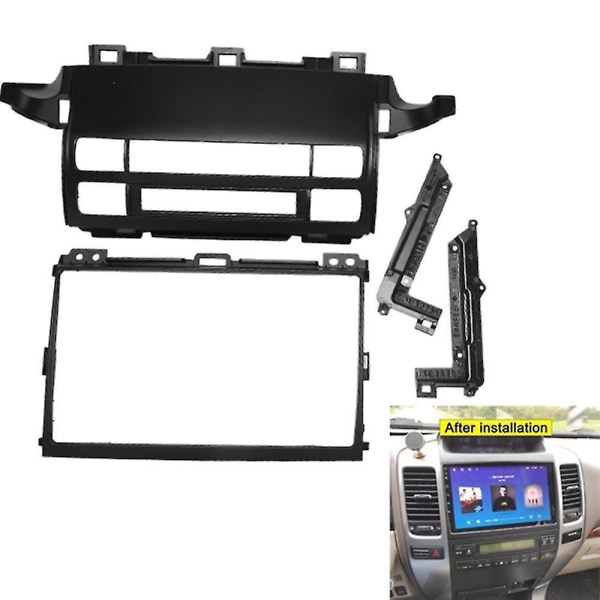 Bilradio Fascia Til Toyota Prado 120 J120 Dvd Stereo Rammeplade Adapter Montering Dash Installation Bezel Trim Kit A