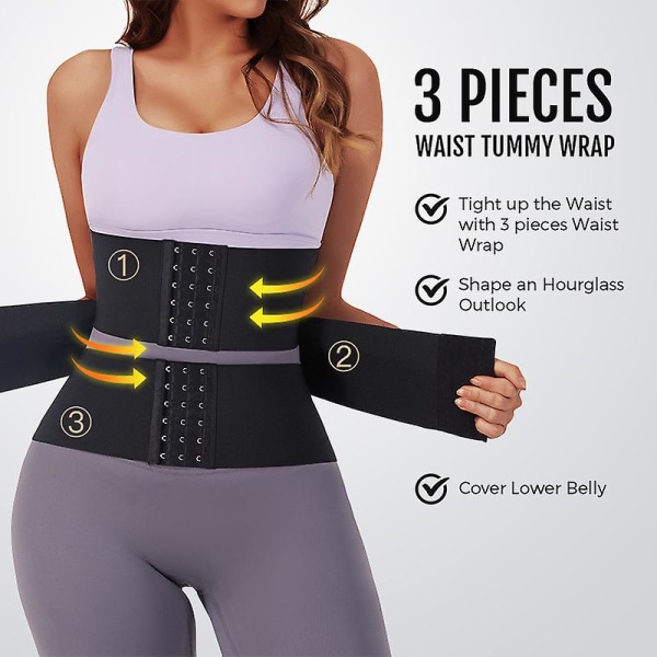 Waist Trainer synnytyksen jälkeinen vartaloa muotoileva kaksoishihna