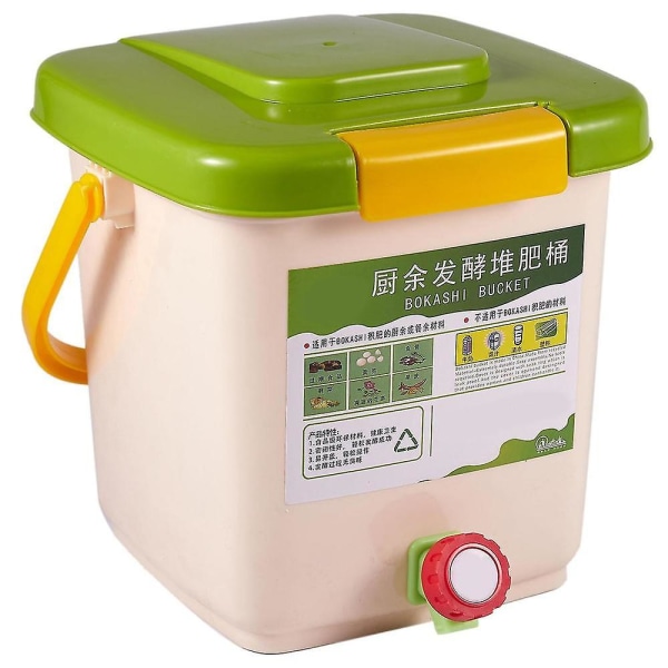 12l kompostbehållare Återvinningskompostkompostluftad kompostbehållare Pp