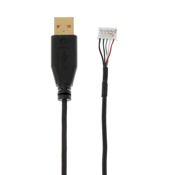 Guldpläterad nylon USB muskabel Ersättningstråd för Naga 2014-mus