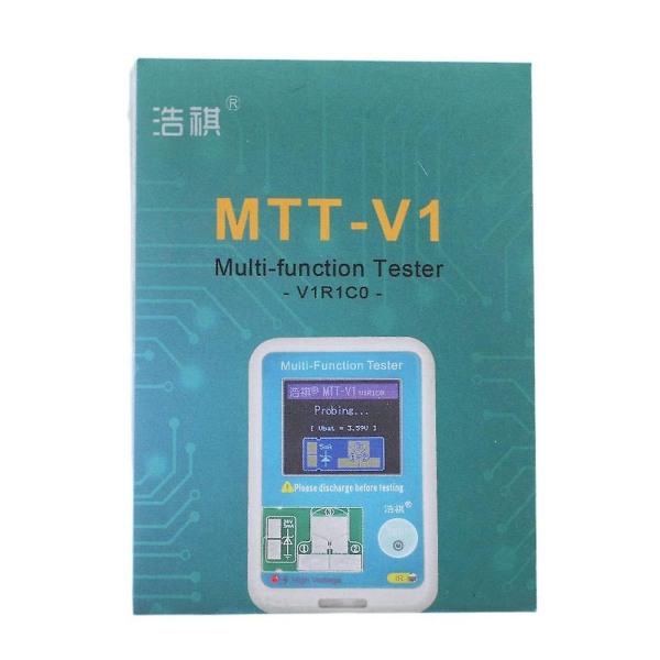Mtt-v1 Multi Transistor Tester Meter Diode Triode Kondensator Modstand Test Meter Npn Mos Detector Lc
