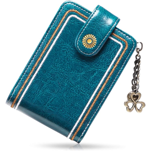 RFID-blokkerende lommebok med glidelås for kvinner