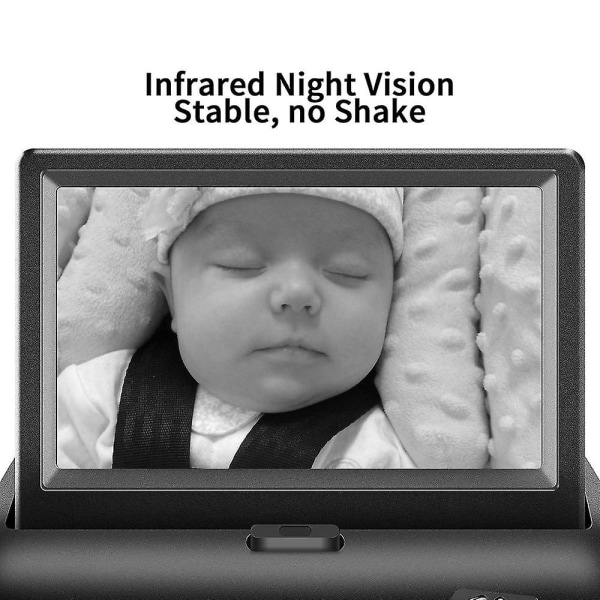 Baby 4,3 tums bilmonitor med IR Night Vision, Plug and Play
